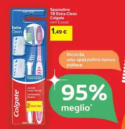 Carrefour Spazzolino TB Extra-Clean Colgate offerta