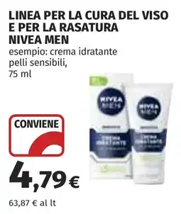 Coop crema idratante NIVEA MEN offerta