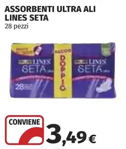 Coop Assorbenti ultra ali Lines Seta offerta