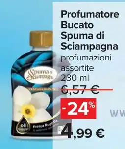Carrefour Profumatore Bucato Spuma di Sciampagna offerta
