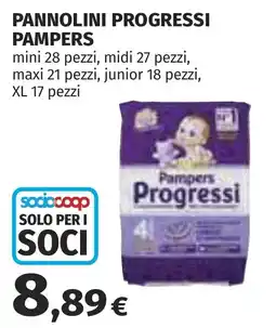 Coop Pannolini Progressi Pampers offerta