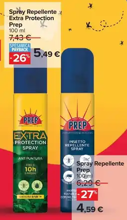 Carrefour Spray Repellente Extra Protection Prep offerta