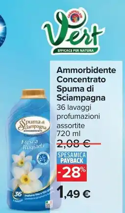 Carrefour Ammorbidente Concentrato Spuma di Sciampagna offerta