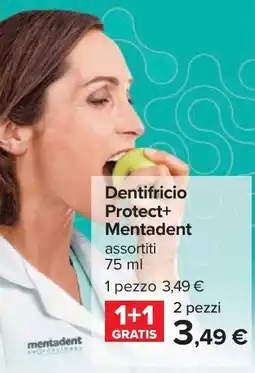 Carrefour Dentifricio Protect+ Mentadent offerta