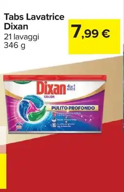 Carrefour Tabs Lavatrice Dixan offerta