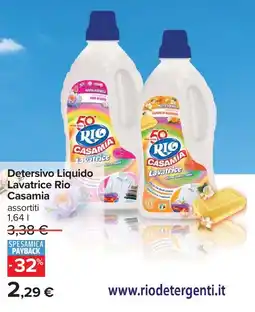 Carrefour Detersivo Liquido Lavatrice Rio Casamia offerta