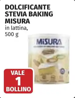 Coop Dolcificante Stevia Baking Misura offerta