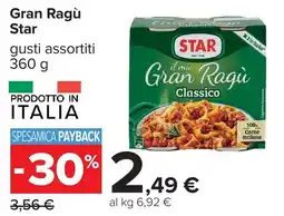Carrefour Gran Ragù Star offerta
