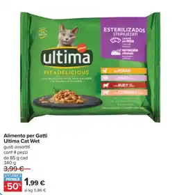 Carrefour Alimento per Gatti Ultima Cat Wet offerta