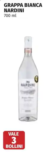 Coop Grappa Bianca Nardini offerta