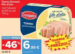 Carrefour Tonno Donzela Filo d'olio offerta