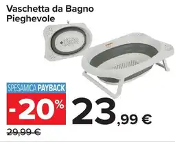 Carrefour Vaschetta da Bagno Pieghevole offerta
