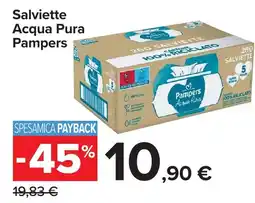 Carrefour Salviette Acqua Pura Pampers offerta