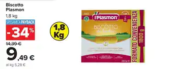Carrefour Biscotto Plasmon offerta