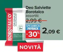 Carrefour Deo Salviette Borotalco assortiti offerta