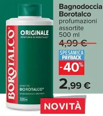 Carrefour Bagnodoccia Borotalco offerta