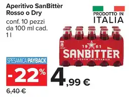 Carrefour Aperitivo SanBitter Rosso o Dry offerta