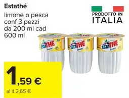 Carrefour Estathe limone offerta