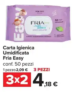 Carrefour Carta Igienica Umidificata Fria Easy offerta