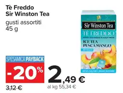 Carrefour Tè Freddo Sir Winston Tea offerta