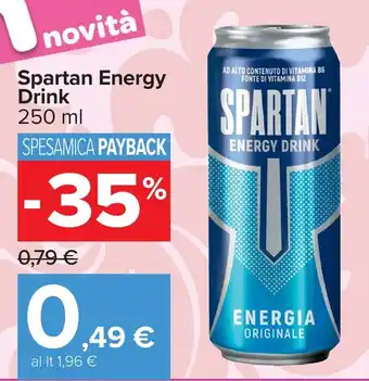 Carrefour Spartan Energy Drink offerta
