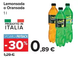 Carrefour Lemonsoda o Oransoda offerta