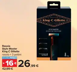 Carrefour Rasoio Style Master King C Gillette offerta