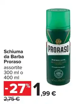 Carrefour Schiuma da Barba Proraso offerta