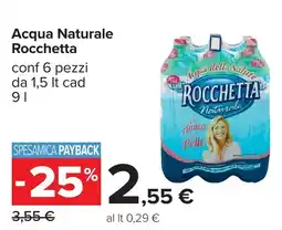 Carrefour Acqua Naturale Rocchetta offerta