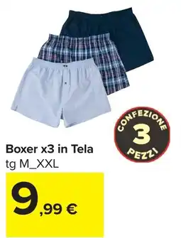 Carrefour Boxer x3 in Tela offerta
