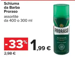 Carrefour Schiuma da Barba Proraso offerta