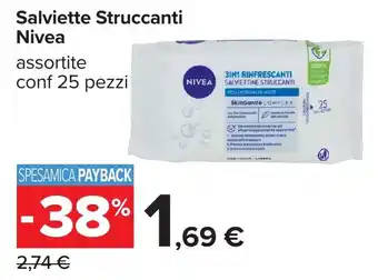 Carrefour Salviette Struccanti Nivea offerta