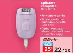 Carrefour Epilatore compatto BRE238/00 offerta