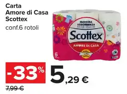 Carrefour Carta Amore di Casa Scottex offerta