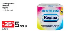 Carrefour Carta Igienica Rotoloni Regina offerta