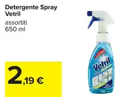 Carrefour Detergente Spray Vetril offerta