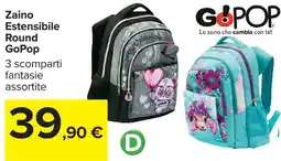 Carrefour Zaino Estensibile Round GoPop offerta
