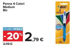 Carrefour Penna 4 Colori Medium Bic offerta
