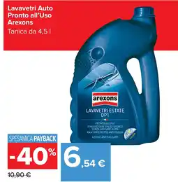 Carrefour Lavavetri Auto Pronto all'Uso Arexons offerta