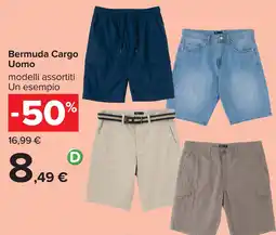 Carrefour Bermuda Cargo Uomo offerta