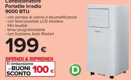Carrefour Condizionatore Portatile Irradio offerta