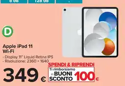 Carrefour Apple iPad 11 Wi-Fi offerta