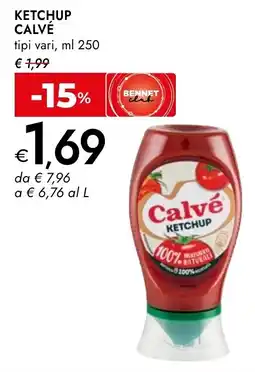 Bennet Ketchup Calvé offerta