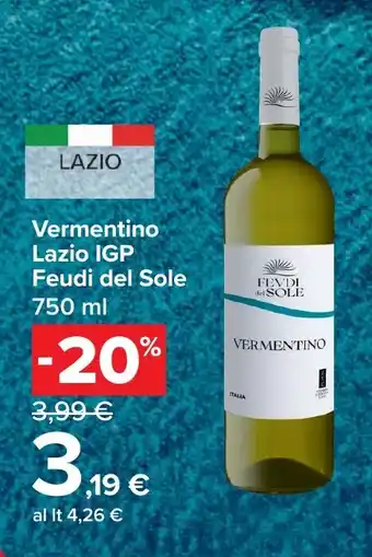 Vermentino Lazio IGP Feudi del Sole