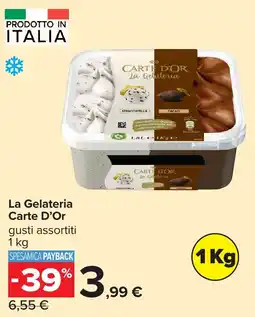 Carrefour La Gelateria Carte D'Or offerta