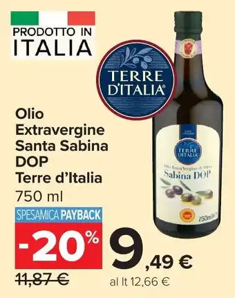 Olio Extravergine Santa Sabina DOP Terre d'Italia