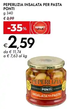 Bennet Peperlizia insalata per pasta Ponti offerta