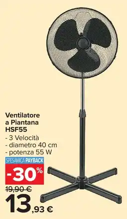 Carrefour Ventilatore a Piantana HSF55 offerta