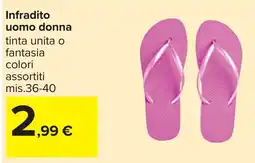Carrefour Infradito donna offerta