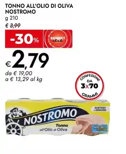Bennet Tonno all'olio di oliva Nostromo offerta